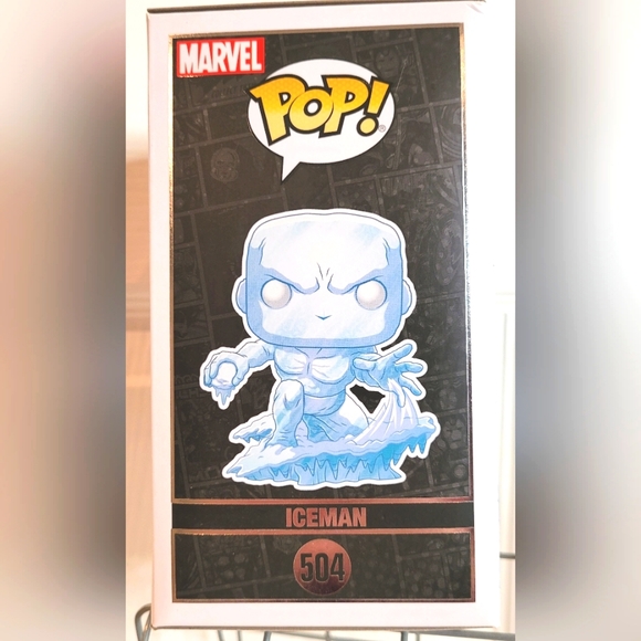 New Funko Pop! Marvel 80th Iceman Bobble-Head #504 - Picture 4 of 7